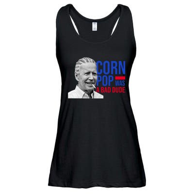 Corn Pop Was A Bad Dude Funny Joe Biden Ladies Essential Flowy Tank