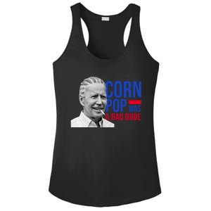 Corn Pop Was A Bad Dude Funny Joe Biden Ladies PosiCharge Competitor Racerback Tank