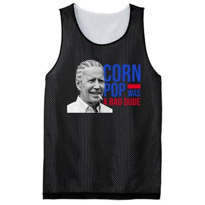 Corn Pop Was A Bad Dude Funny Joe Biden Mesh Reversible Basketball Jersey Tank