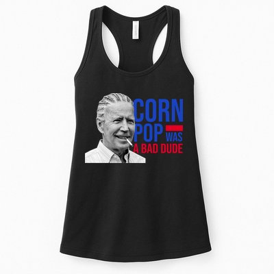 Corn Pop Was A Bad Dude Funny Joe Biden Womens Tank Top