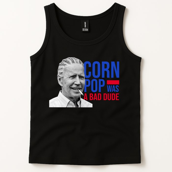Corn Pop Was A Bad Dude Funny Joe Biden Tank Top