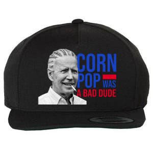 Corn Pop Was A Bad Dude Funny Joe Biden Wool Snapback Cap