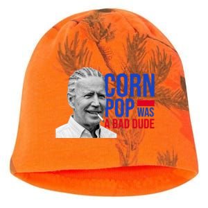 Corn Pop Was A Bad Dude Funny Joe Biden Kati - Camo Knit Beanie