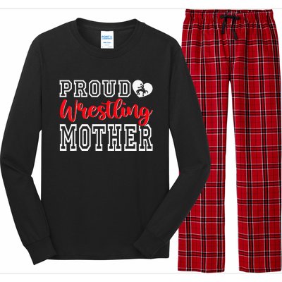 Cute Proud Wrestling Mother Mothers Day Christmas Long Sleeve Pajama Set