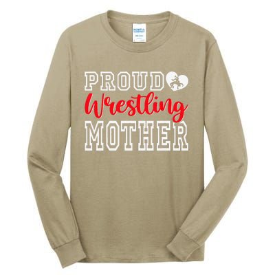 Cute Proud Wrestling Mother Mothers Day Christmas Tall Long Sleeve T-Shirt