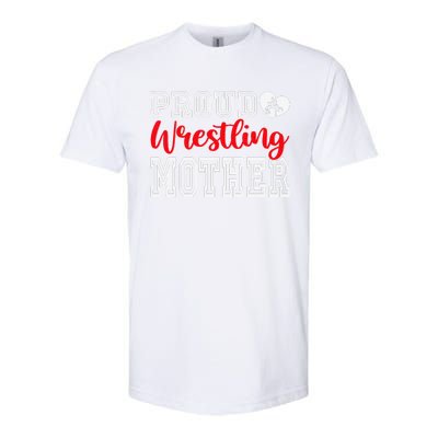 Cute Proud Wrestling Mother Mothers Day Christmas Softstyle CVC T-Shirt