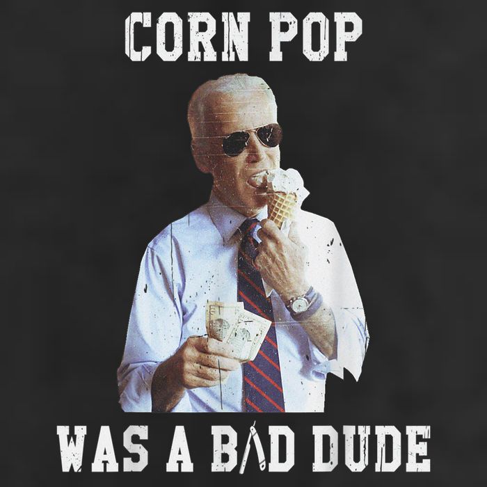 Corn Pop Was A Bad Dude Joe Biden Funny Political Meme Microfiber Hand Towel