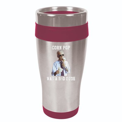 Corn Pop Was A Bad Dude Joe Biden Funny Political Meme 16oz Travel Tumbler