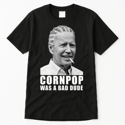 Corn Pop Was A Bade Due Funny Joe Biden Vintage Tall T-Shirt