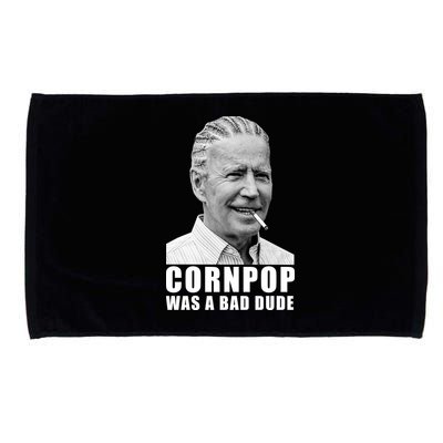 Corn Pop Was A Bade Due Funny Joe Biden Vintage Microfiber Hand Towel