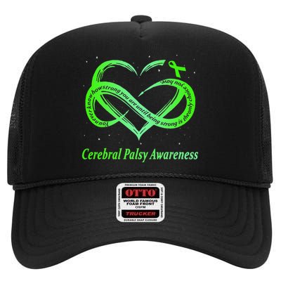 Cerebral Palsy Warrior CP Awareness High Crown Mesh Back Trucker Hat