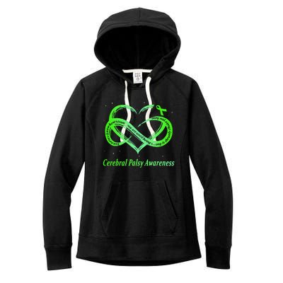 Cerebral Palsy Warrior CP Awareness Women's Fleece Hoodie