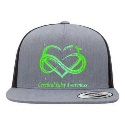 Cerebral Palsy Warrior CP Awareness Flat Bill Trucker Hat