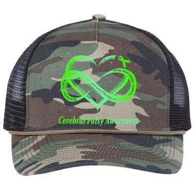 Cerebral Palsy Warrior CP Awareness Retro Rope Trucker Hat Cap