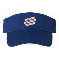 Cute Pink Wife Mom Boss Gift Mom Life Gift Valucap Bio-Washed Visor