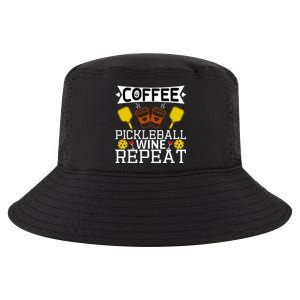 Coffee Pickleball Wine Repeat Cool Comfort Performance Bucket Hat