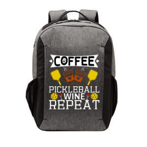 Coffee Pickleball Wine Repeat Vector Backpack