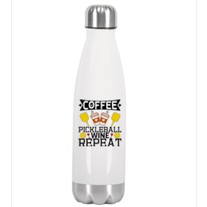 Coffee Pickleball Wine Repeat Stainless Steel Insulated Water Bottle