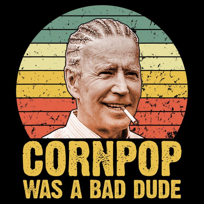 Corn Pop Was A Bad Dude Biden Funny Apron