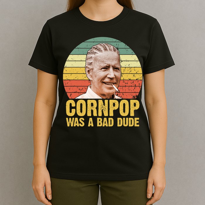 Corn Pop Was A Bad Dude Biden Funny T-Shirt