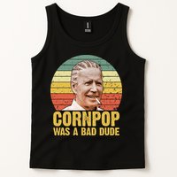 Corn Pop Was A Bad Dude Biden Funny Tank Top