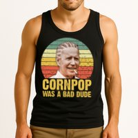 Corn Pop Was A Bad Dude Biden Funny Tank Top