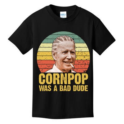 Corn Pop Was A Bad Dude Biden Funny Kids T-Shirt