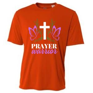 Christian Prayer Warrior Graphic Butterfly Gift Gift Cooling Performance Crew T-Shirt