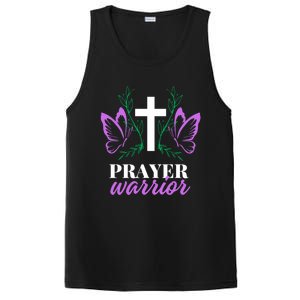 Christian Prayer Warrior Graphic Butterfly Gift Gift PosiCharge Competitor Tank