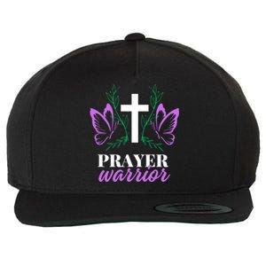 Christian Prayer Warrior Graphic Butterfly Gift Gift Wool Snapback Cap