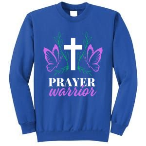 Christian Prayer Warrior Graphic Butterfly Gift Gift Sweatshirt