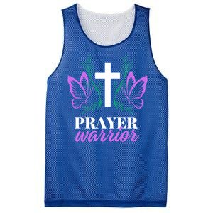 Christian Prayer Warrior Graphic Butterfly Gift Gift Mesh Reversible Basketball Jersey Tank