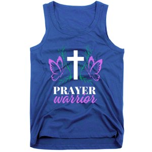 Christian Prayer Warrior Graphic Butterfly Gift Gift Tank Top