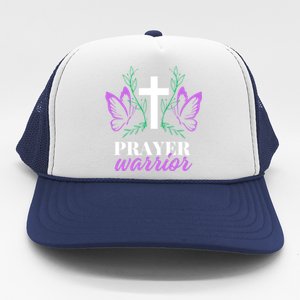 Christian Prayer Warrior Graphic Butterfly Gift Gift Trucker Hat