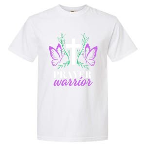 Christian Prayer Warrior Graphic Butterfly Gift Gift Garment-Dyed Heavyweight T-Shirt