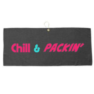 Chill & Packin With Coronado Premium Large Microfiber Waffle Golf Towel