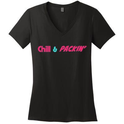 Chill & Packin With Coronado Premium Women's V-Neck T-Shirt