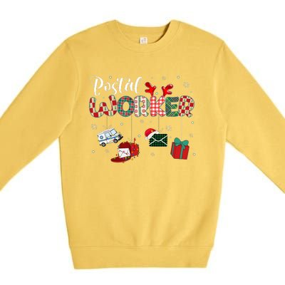 Christmas Postal Worke Xmas Holiday Premium Crewneck Sweatshirt