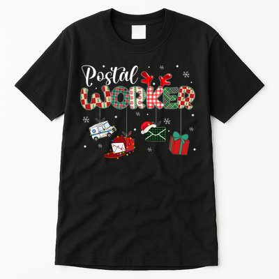 Christmas Postal Worke Xmas Holiday Tall T-Shirt