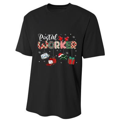 Christmas Postal Worke Xmas Holiday Performance Sprint T-Shirt