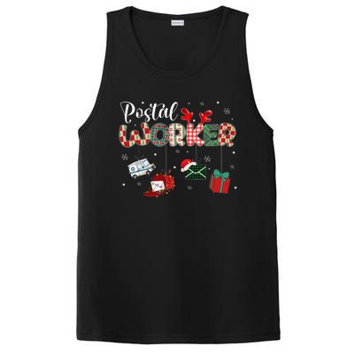 Christmas Postal Worke Xmas Holiday PosiCharge Competitor Tank