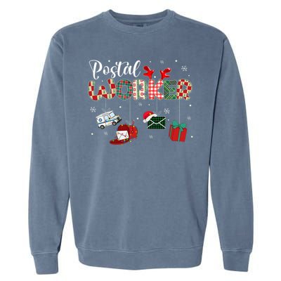 Christmas Postal Worke Xmas Holiday Garment-Dyed Sweatshirt