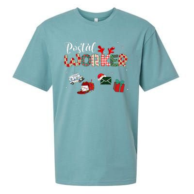 Christmas Postal Worke Xmas Holiday Sueded Cloud Jersey T-Shirt