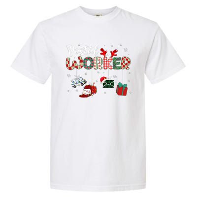 Christmas Postal Worke Xmas Holiday Garment-Dyed Heavyweight T-Shirt