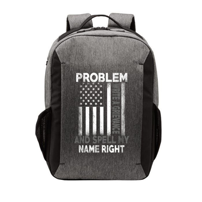 Correction Problem Write A Grievance And Spell My Name Right Vector Backpack