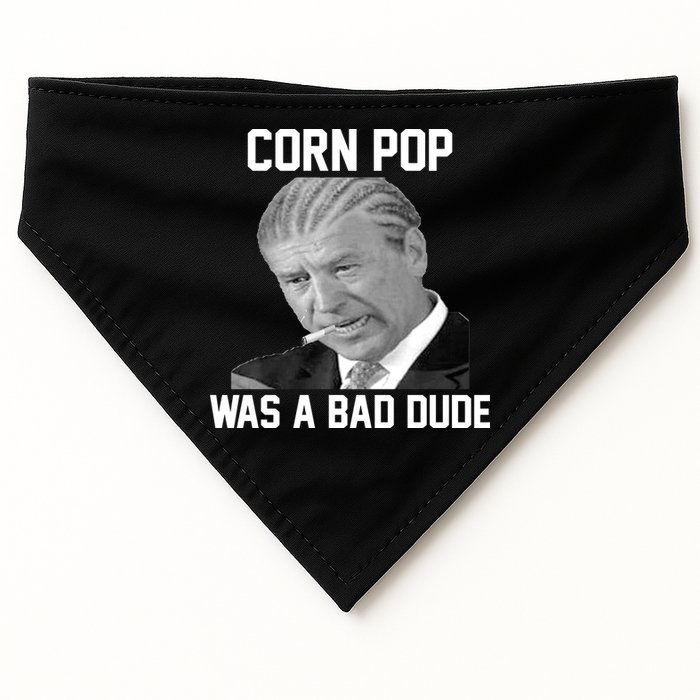 Corn Pop Was A Bad Dude Joe Biden Parody USA-Made Doggie Bandana