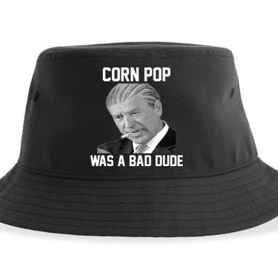 Corn Pop Was A Bad Dude Joe Biden Parody Sustainable Bucket Hat
