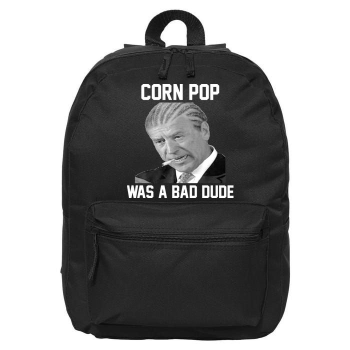 Corn Pop Was A Bad Dude Joe Biden Parody 16 in Basic Backpack