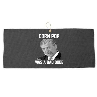 Corn Pop Was A Bad Dude Joe Biden Parody Large Microfiber Waffle Golf Towel