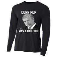 Corn Pop Was A Bad Dude Joe Biden Parody Cooling Performance Long Sleeve Crew